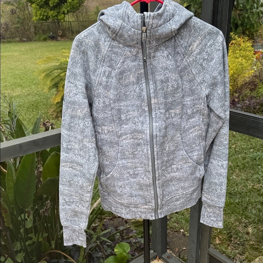 lululemon athletica Heathered Gray Zip-Up Hoodie